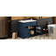 Meuble-lavabo moderne de 36 po avec lavabo en céramique, armature en bois massif, conception à deux portes, tablettes réglables, charnières à fermeture douce, portes de lavabo pratiques, cadre, rangement, Classic Line-1379058992
