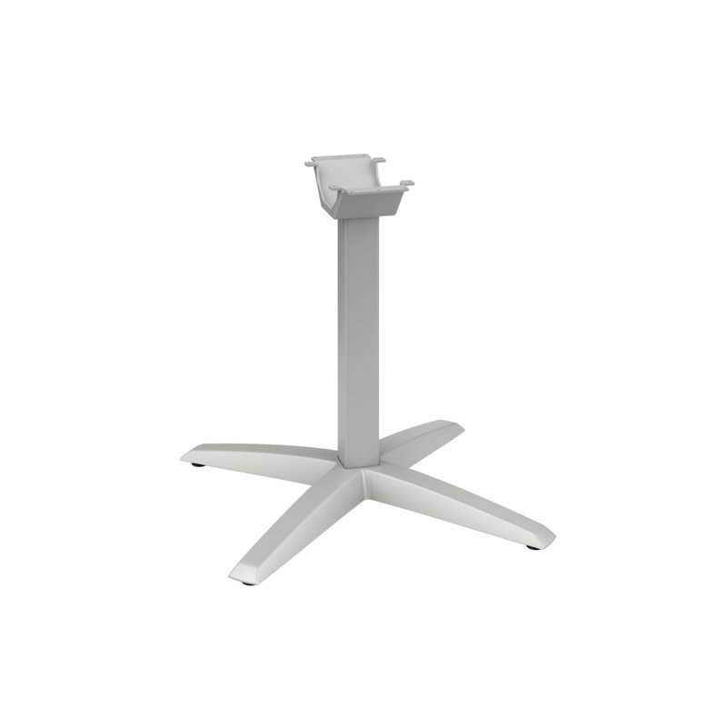 Table de réunion Preside, Noyer Florence, Platine métallique