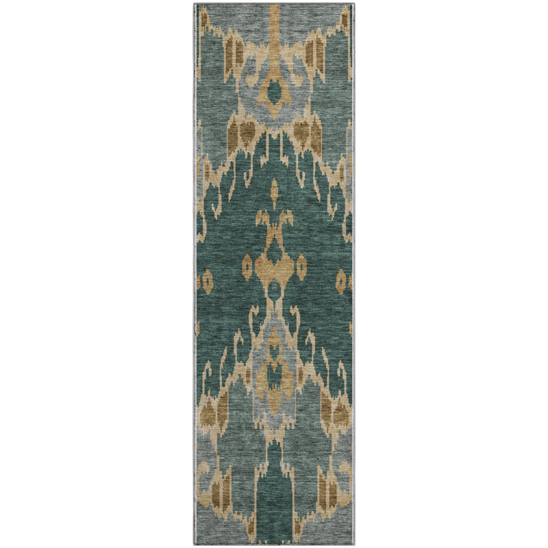 Premium Machine Washable Prisco Cactus Rug, Runner 2'3" x 7'6"