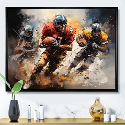 Football Gridiron Symphony I - Sports Canvas Wall Art