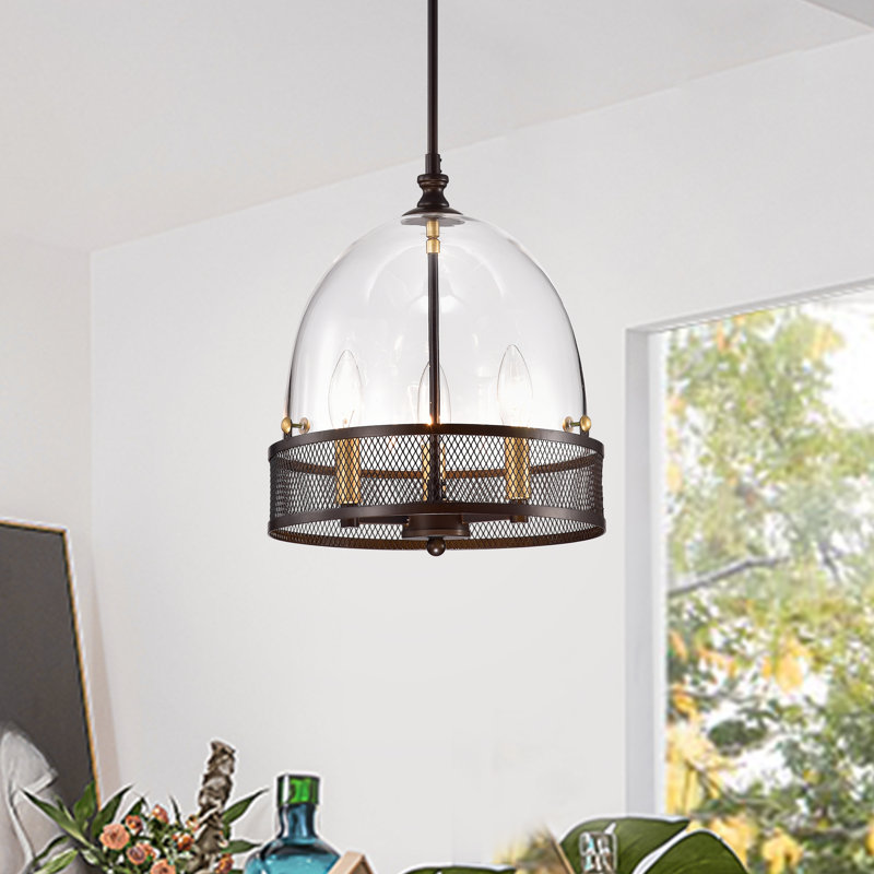 Luminaire pour dôme 3 lumières unique Switzer