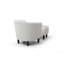Chaise et repose-pieds Salem G00205-C, blanc-660268980