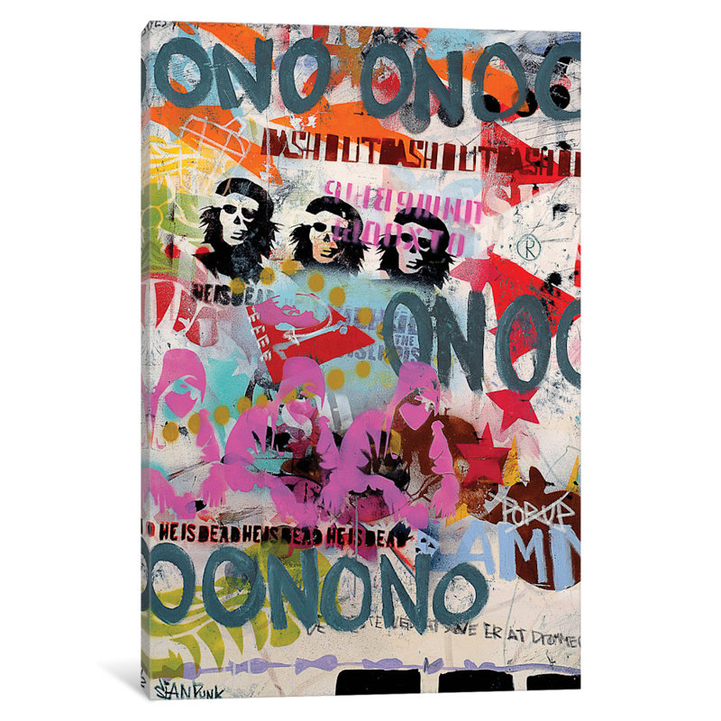 «On» par Sean Punk, impression sur toile, H 60 po x l 40po x P 1,5 po, Toile tendue, Pas de tapis