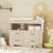 Hessle 47.2'' Solid Wood Baby Changing Table With Four Drawers And Open Storage Space