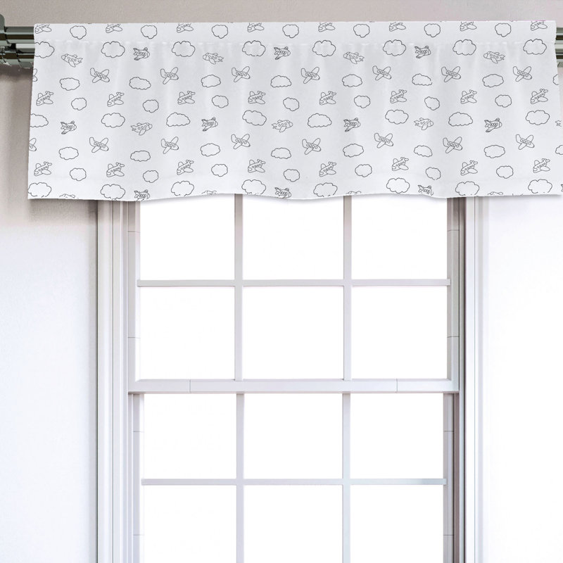 Sateen Ruffled Window Valance