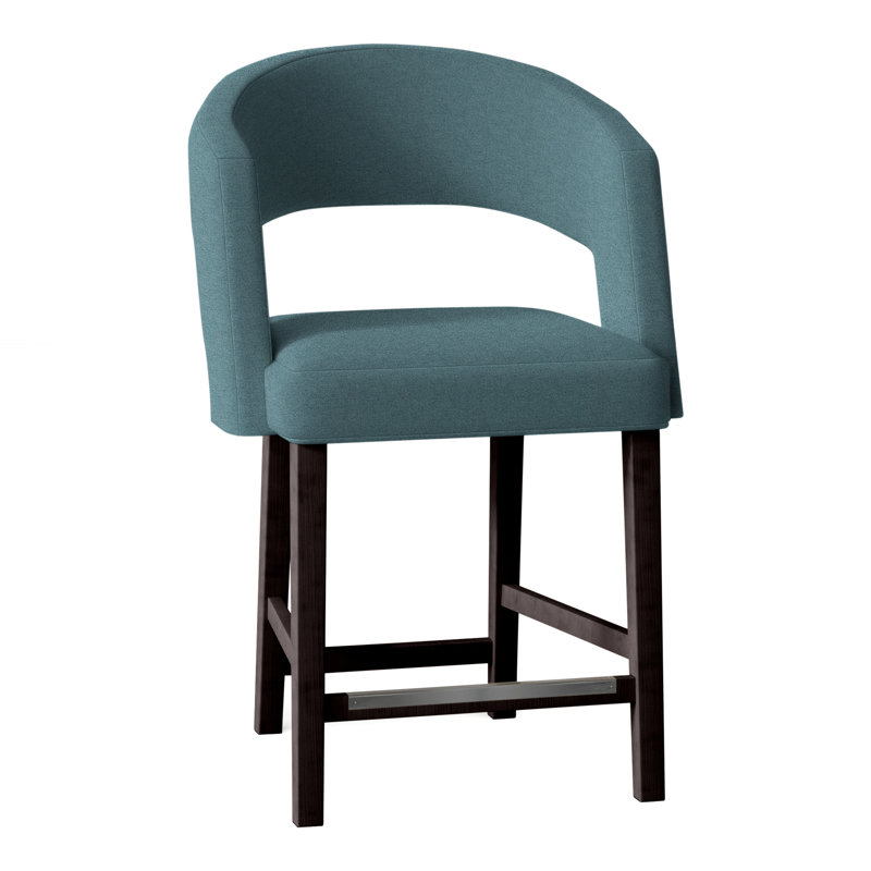 Tabouret de comptoir 26 po Bryant, Espresso, Turquoise 8789