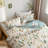 Emmanouil Floral Duvet Cover Set, 100% Washed Cotton,  Soft & Breathable-718667471