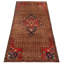 Tapis de couloir unique en laine style années 1990 de 3 pi 6 po x 8 pi 11 po Brooklan
