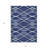 HomeRoots 3' X 5' Navy Blue And Denim Blue Abstract Washable Indoor Outdoor Area Rug