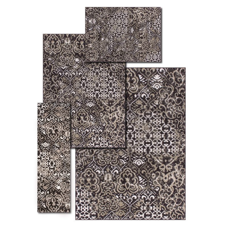 Ensemble de tapis de Cedar Creek 4 pièces Espresso