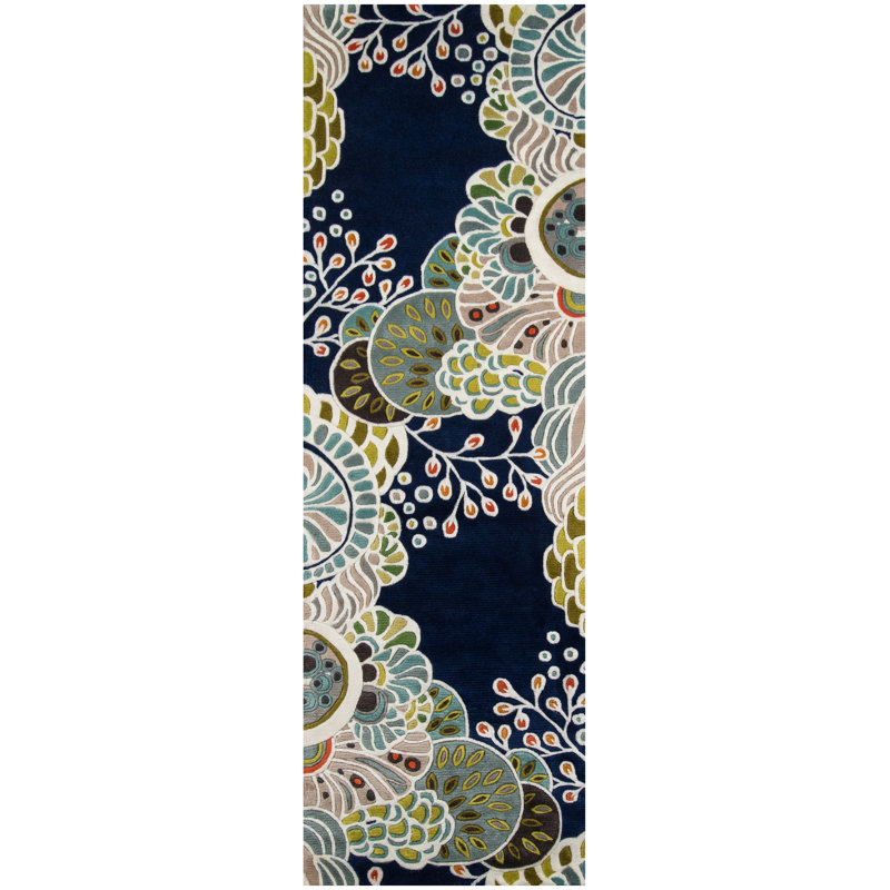 Heliana Wool Floral Indoor Rug, Runner 2'6" x 8'