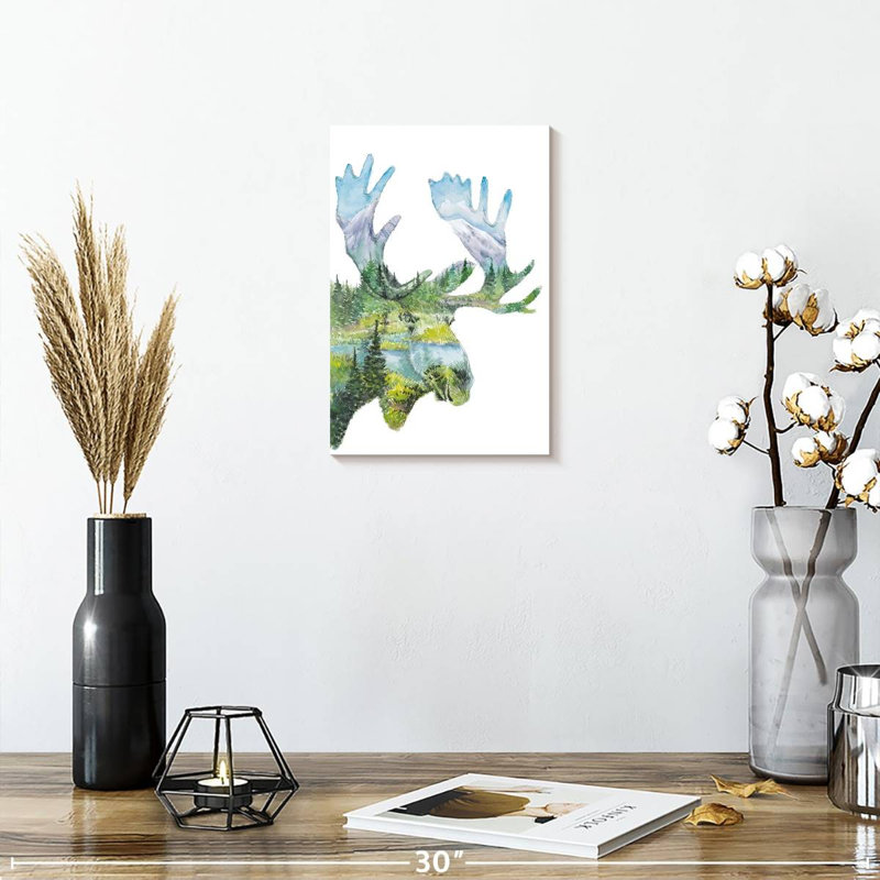 Brampt Nature Moose, 12" H x 8" W