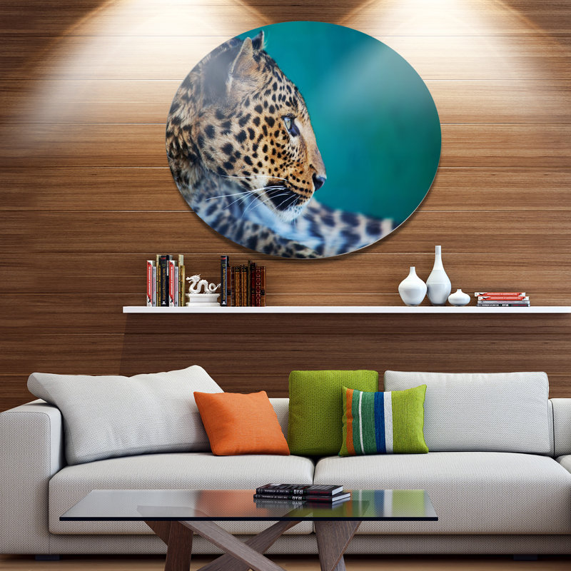 « vigilance leopard », impression, H 11 po x l 11 po x P 1 po, Métal