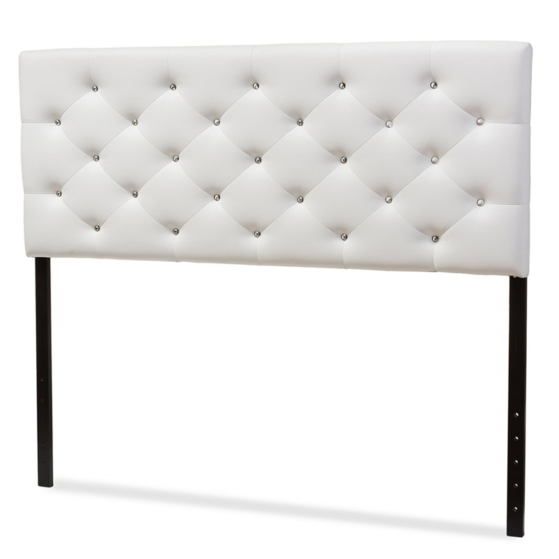 Alyse Upholstered Headboard, White, Full
