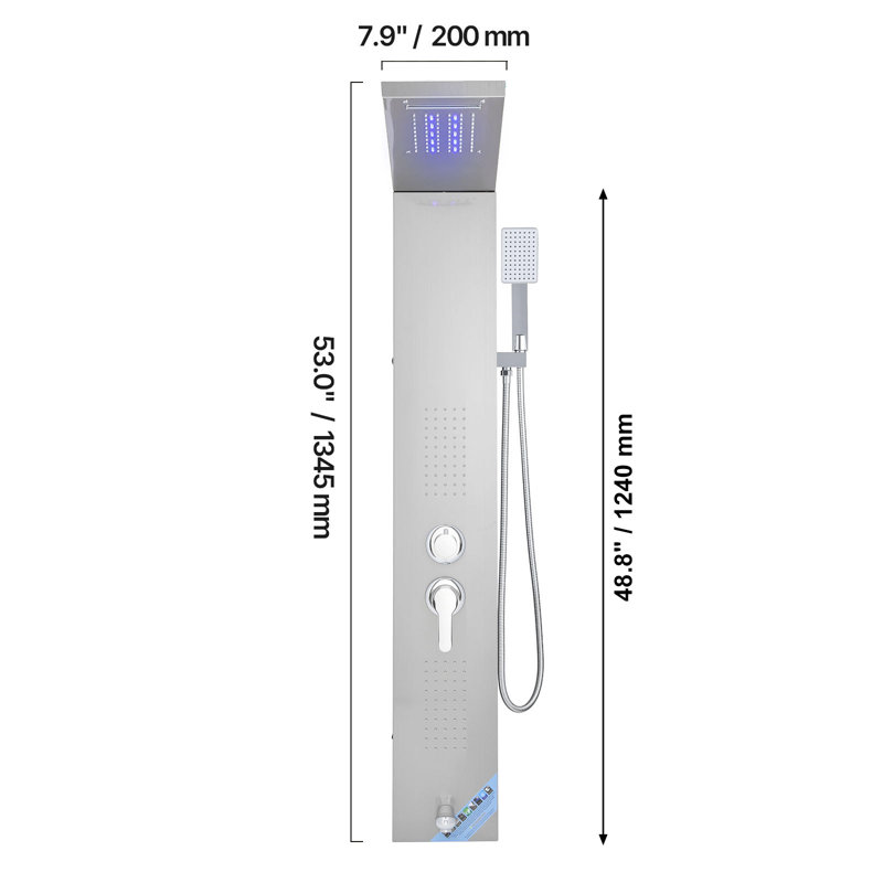 52.9'' Shower Panel with Full Body Shower Head