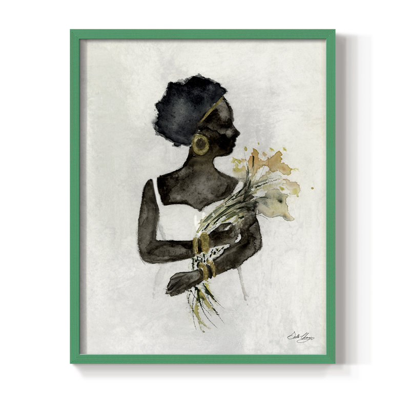 Soul Soul I, reproduction encadrée - bois massif, H 21 po x l 17 po, Vert