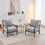 Chaise d'appoint avec cadre en bois tourné et solide-2046583556