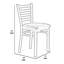 Chaise en métal avec dossier échelle en simili cuir gensingh-828861688-828861689