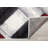 Clotene Geometric Red White Area Rug