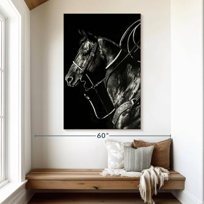 Brampt Scratchboard Rodeo V, 51" H x 34" W