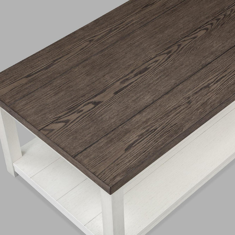 Table de bout de style campagnard brun