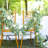 Ansuma 72-inch Artificial Lighted White Rose Garland Decor for Wedding Birthday Festivals