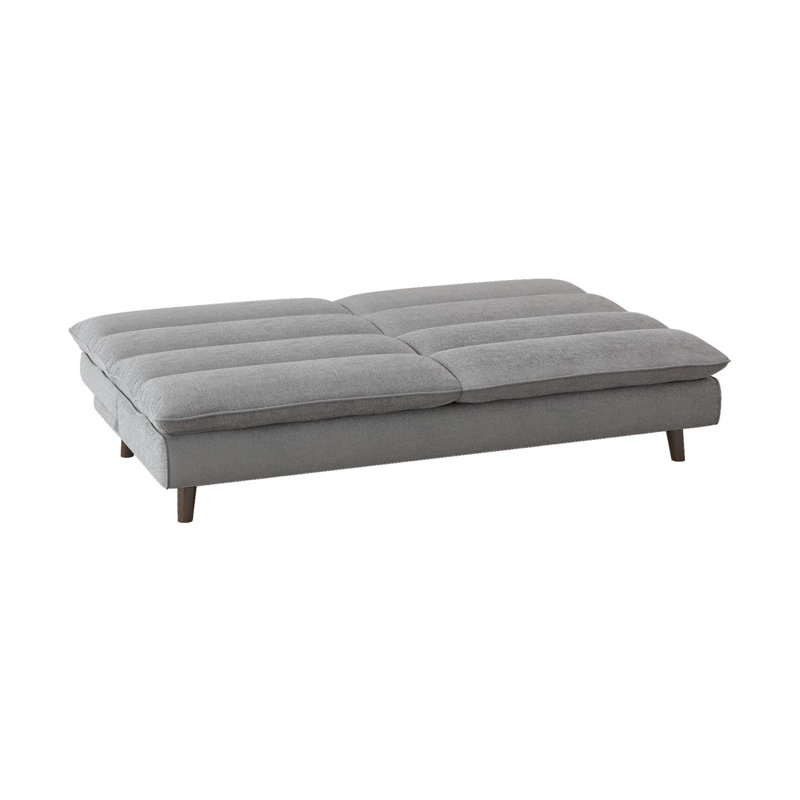 Canapé-lit rembourré en tissu texturé moderne Sofacasual, Gris