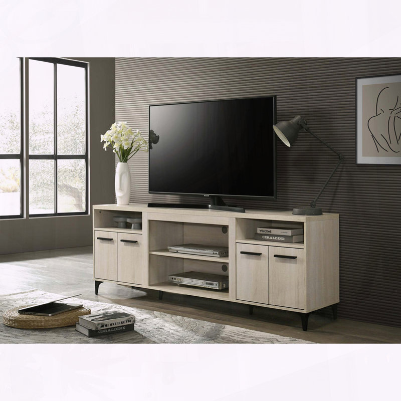 Meuble télé 4 portes avec tablette réglable Enzo