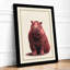 Gentle Hippo Boho - Framed Print-1856109698-1856109700