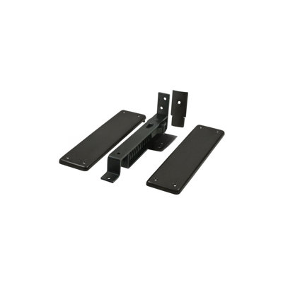 Deltana DASH95U5 Spring Hinge, Double Action w/ Solid Brass Cover Plates in Antique Brass