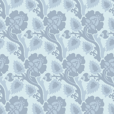 Paisley Briar - Dawn Fog Botanical Wallpaper
