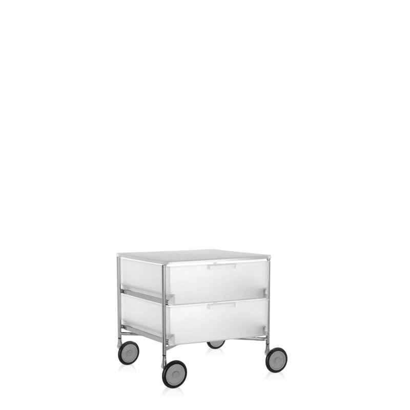 Mobil Drawer Storage, Translucent Ice, 2 Hi, Without Wheels