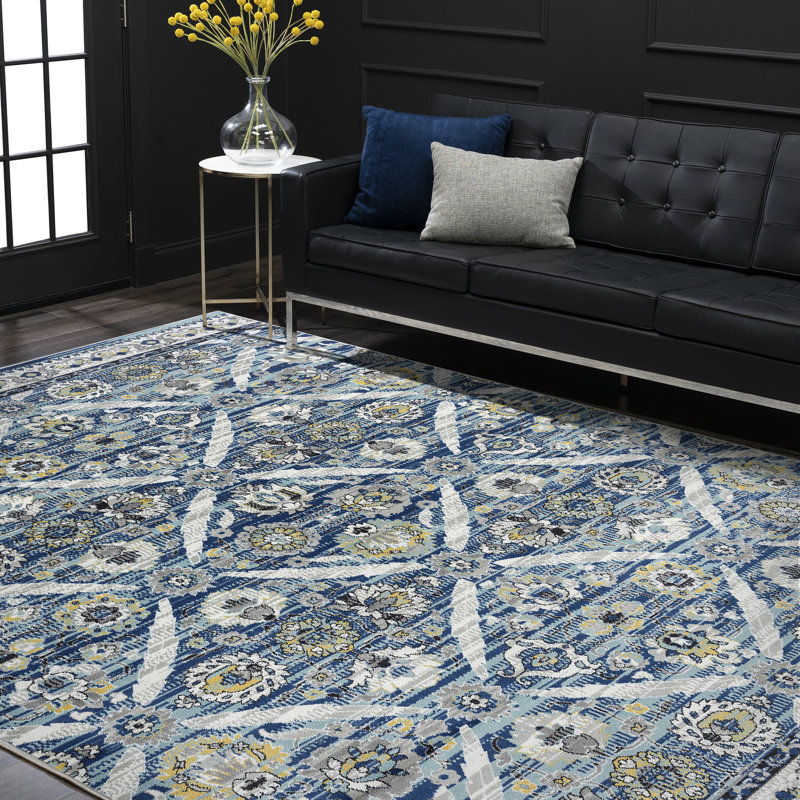 Tapis bleu Gambel, Rectangle 5 pi 3 po x 7 pi 3 po
