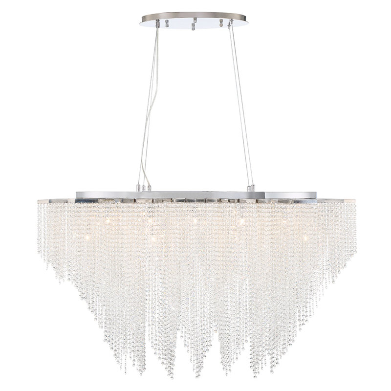 Lustre 18 lumières en chrome Cohen