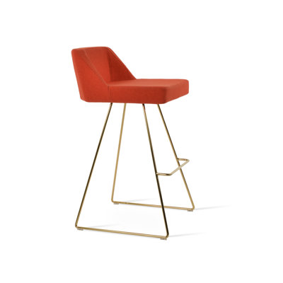 Prisma Wire Counter Stool in Gold