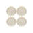 Glass Charger Plate With Gold Rim