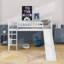 Lit mezzanine simple avec glissoire et échelle-1841651218