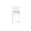 Armoire de rangement murale au-dessus de la toilette blanche pour la salle de bain Medford RiverRidge