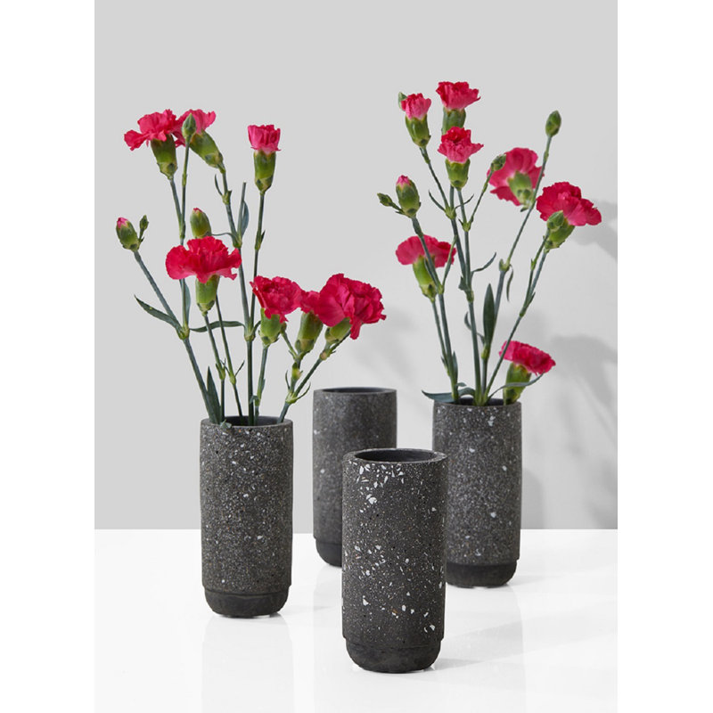 Vase de table en céramique noir Sisen