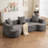 Chenille Fabric Curved Sofa Couch-1083756418
