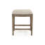Cora Upholstered Bar Stool with Solid Wood Frame