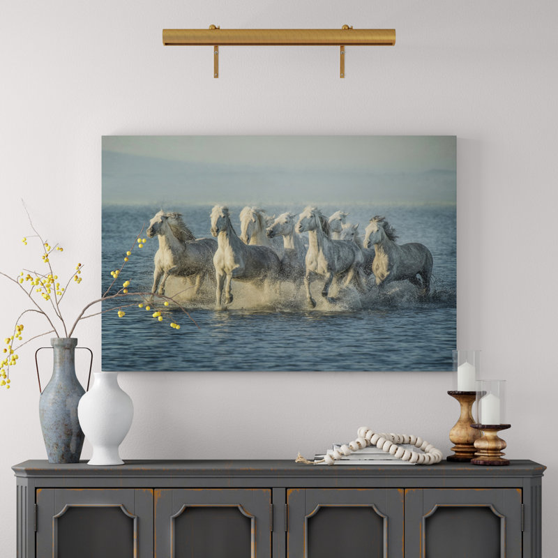 Water Horses VI by PHBurchett - Print on Canvas, Wrapped Canvas, 81cm H x 122cm W