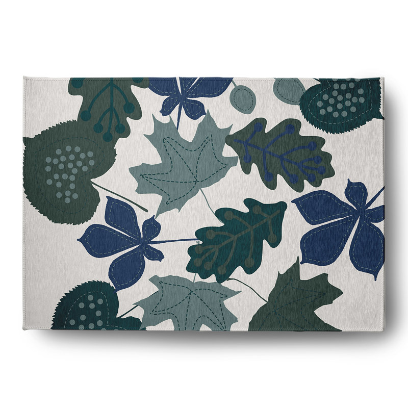 Chenille Floral Indoor Rug, Rectangle 5' x 7'