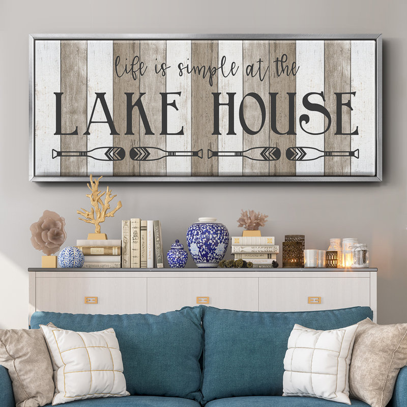 Simple at the Lake House - Toile encadrée