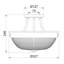 Baderbräu Glass Semi Flush Mount-37015771