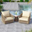 Ensemble de chaises de patio pivotantes avec coussins et table de bout Lenno-652765035-667472723