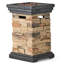 40000 Fireplace Column - 20.02'' Width, Charming Fire Feature 29 Inches Tall , Magnesium Oxide, Natural Stone