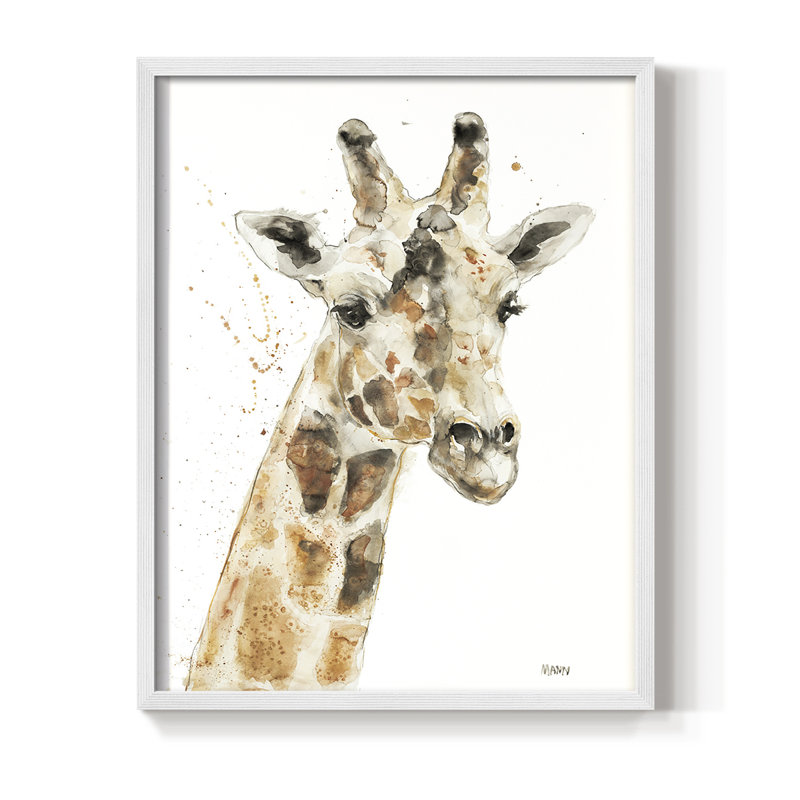 Savannah IV Framed Print - Solid Wood, H 11 po x l 9 po, Blanc
