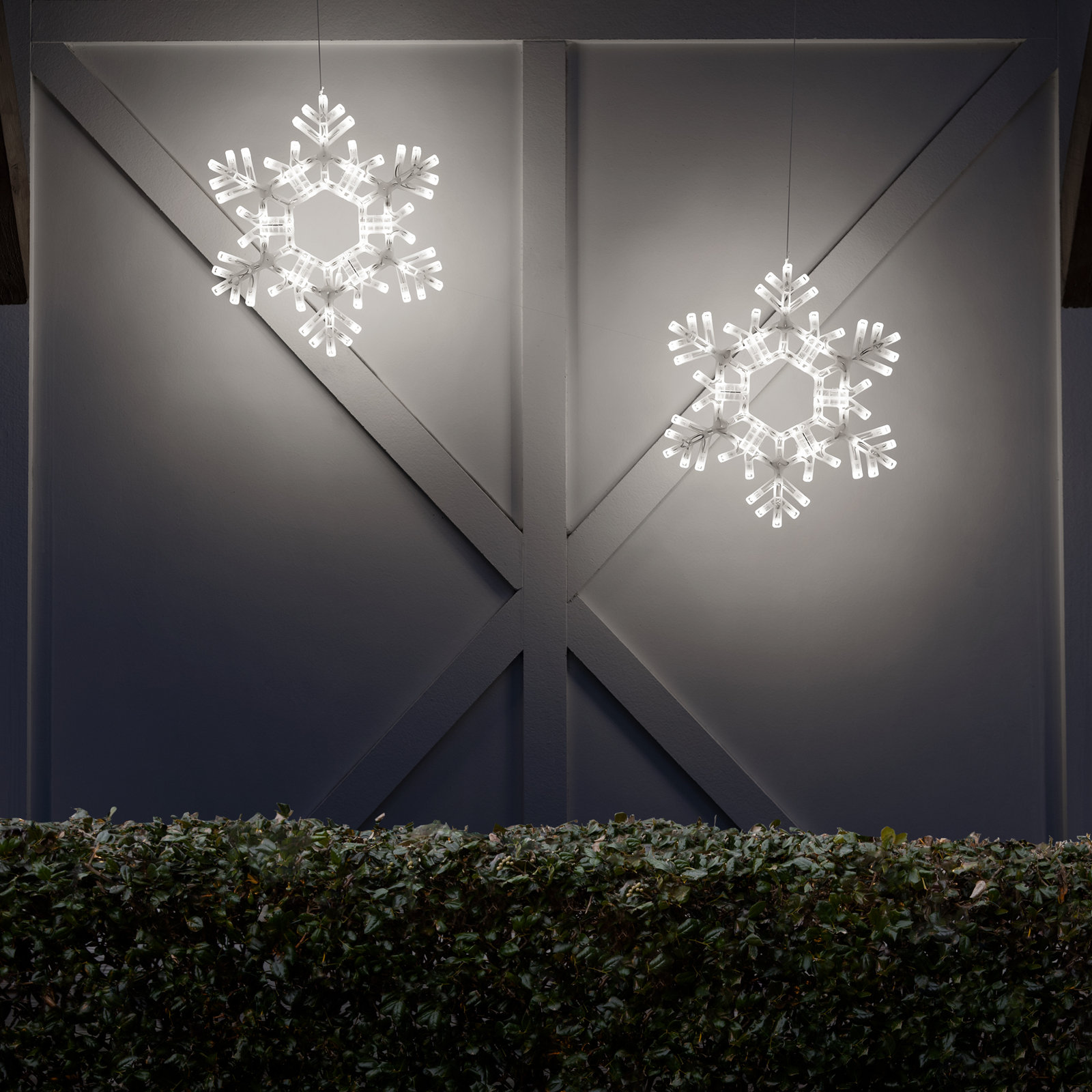 LED Folding Snowflake Lighted Display, 20" H, Cool White