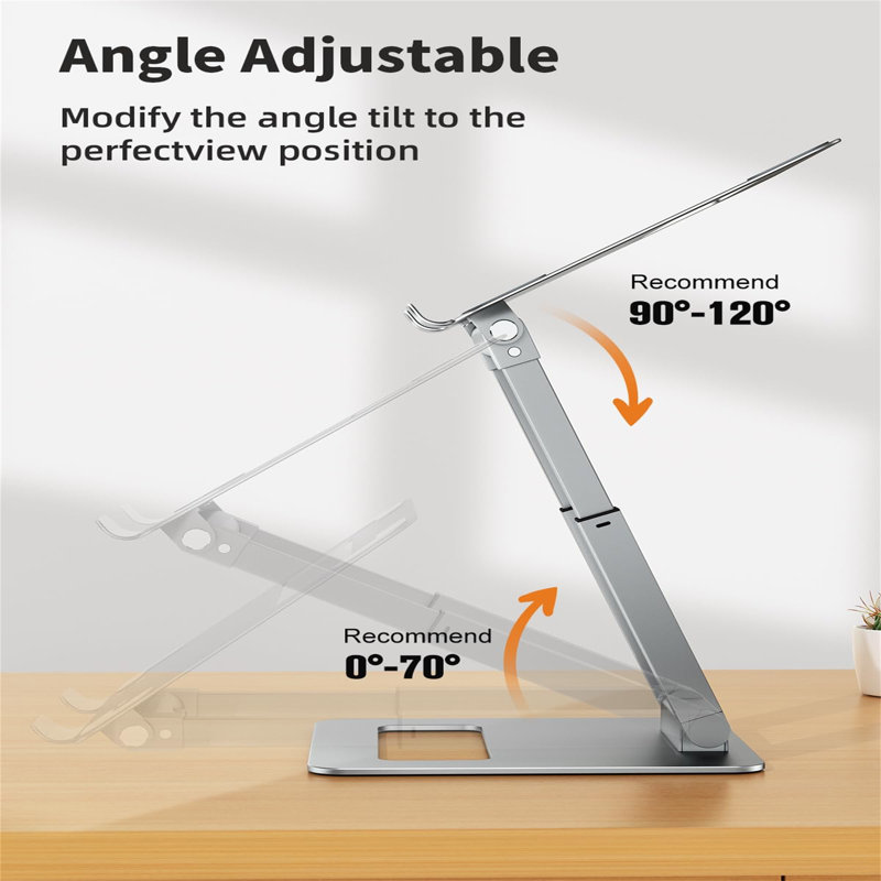 Metal Stackable Monitor Stand, Silver